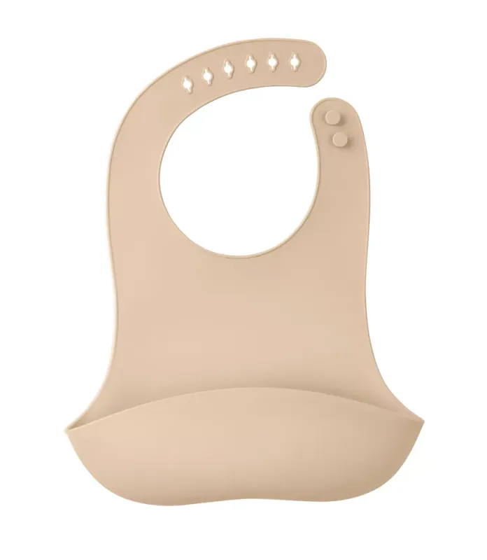 MOMBELLA SILIKON BIB - LYS BRUN