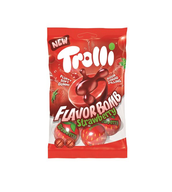 Hovedbilde Trolli flavorbomb streawberry